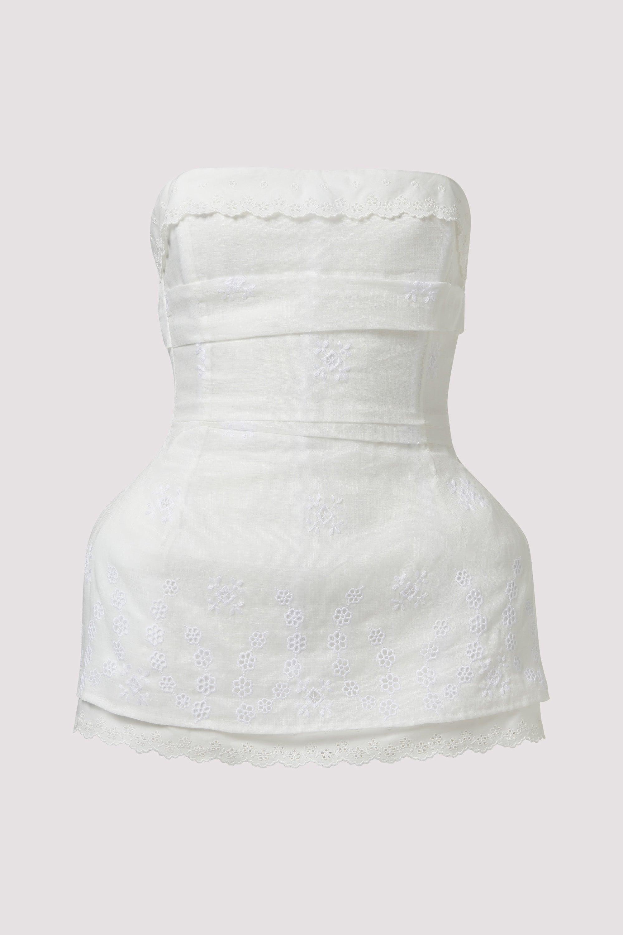 Magda Butrym White Padded Hip Hourglass Top White / (FR)36