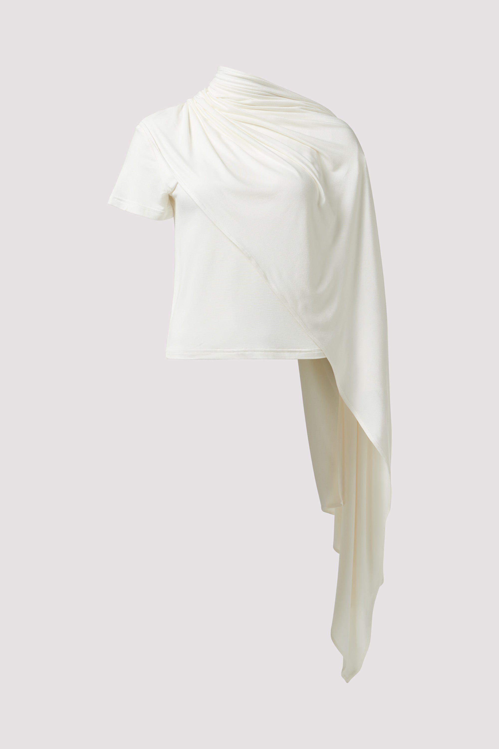 Magda Butrym Cream Scarf Blouse