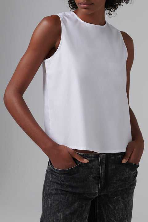 White Racerback Tank Top