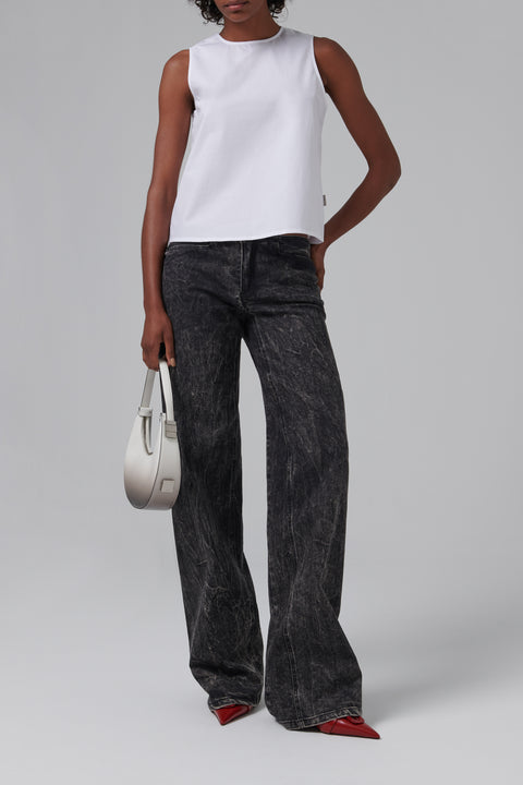 White Racerback Tank Top