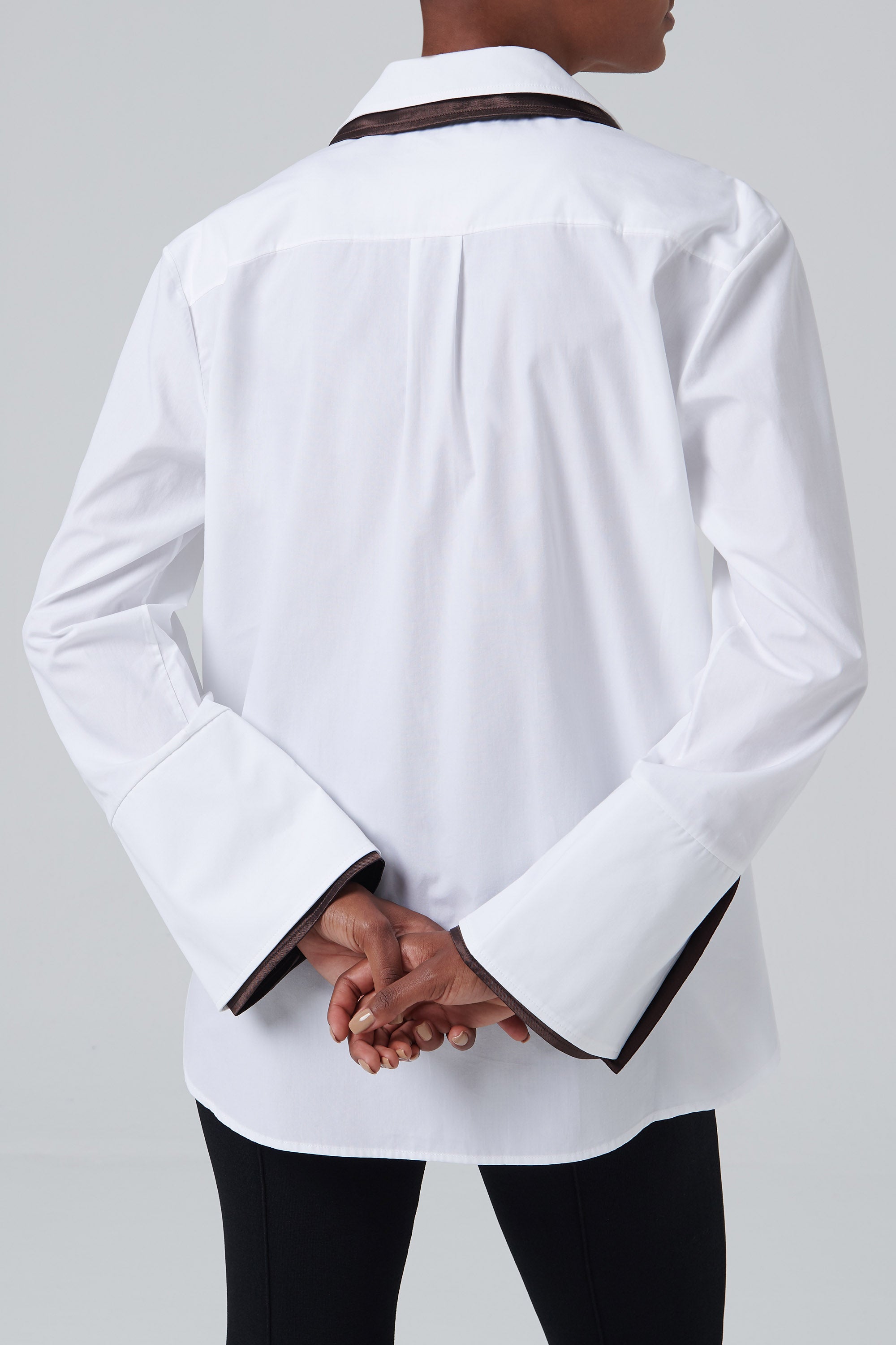 Rejina Pyo White Parker Pointy Collar Shirt - Fabric of Society