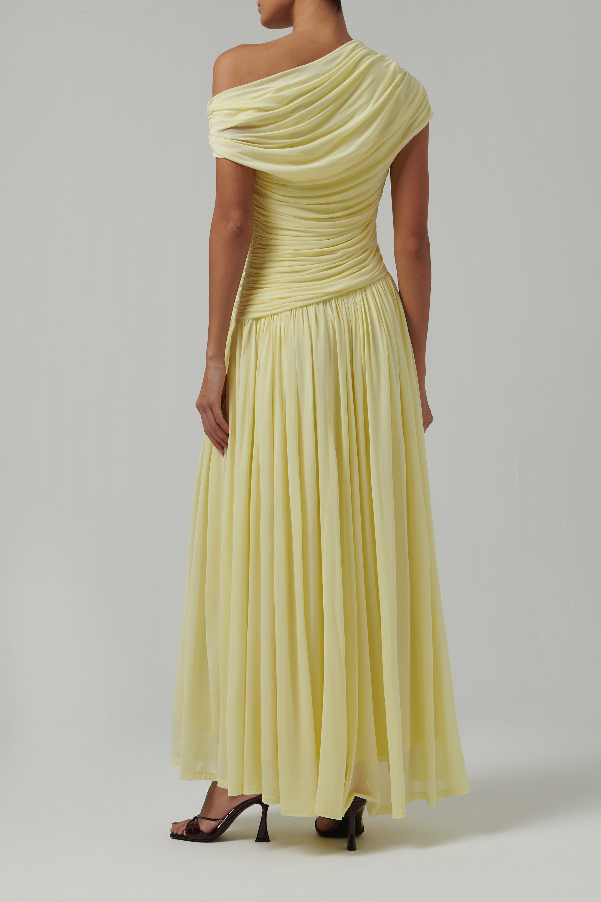 SIMKHAI Women's Rhiannon Jersey Midi Dress in Sunglow, Size 8 SIMKHAI Women's Rhiannon Jersey Midi Dress in Sunglow, Size 8