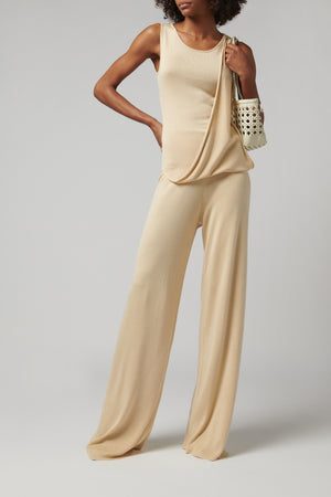Aya Muse Beige Taylx Light Knit Pants