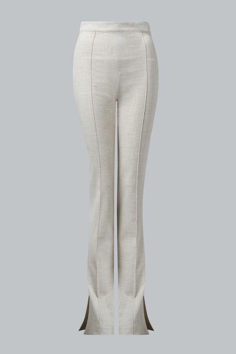 Beige Skinny Suite Pant
