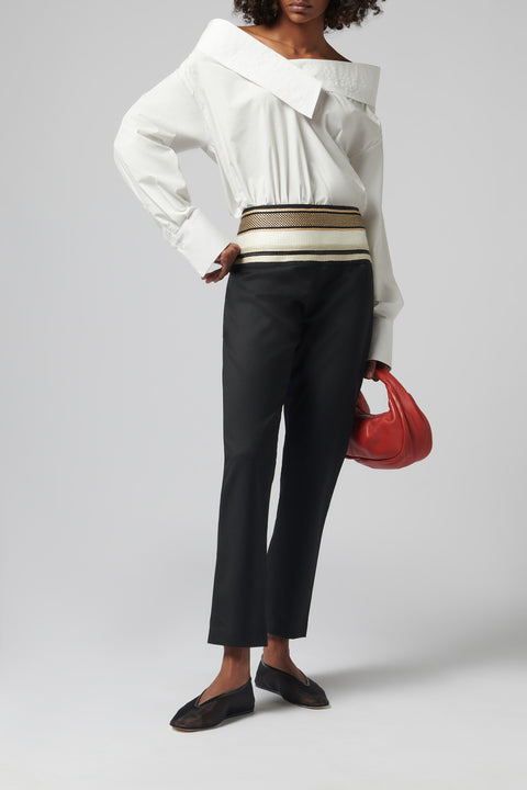 Black Sadu Tapered Pants