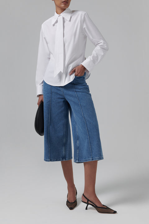 Blue Denim Culottes
