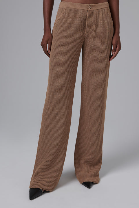 Brown Aries Knit Pants
