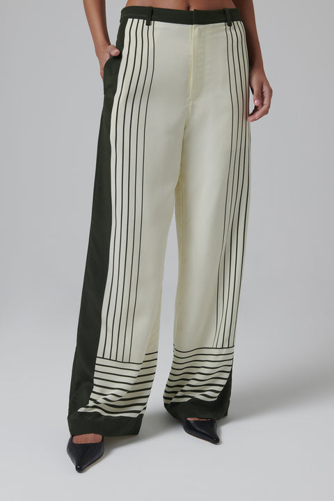 Green Leilana Tailored Pant