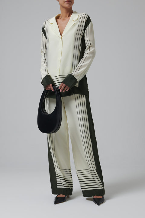 Green Leilana Tailored Pant