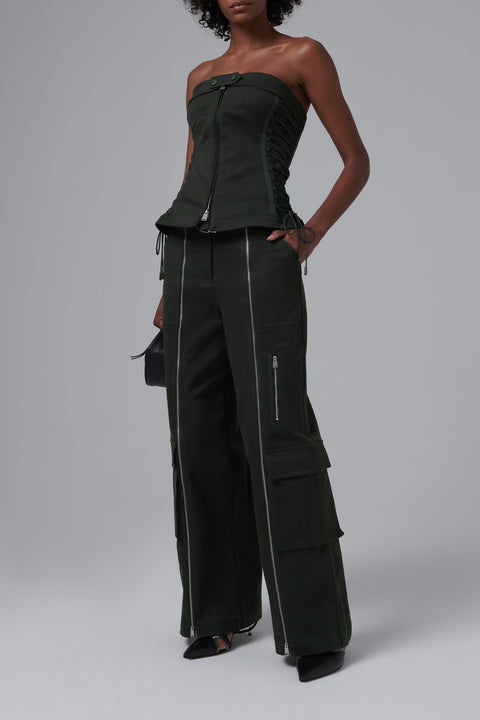 Green Fabiana Belted Pants