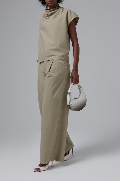 Green Wellen Wide Leg Pants