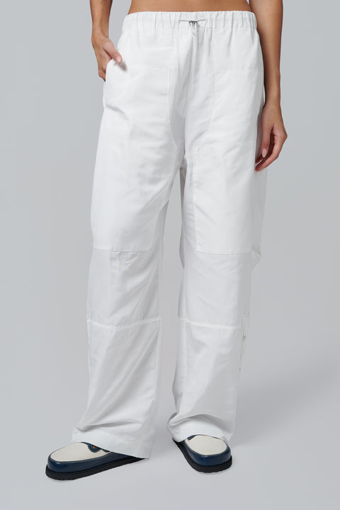 White Elemental Parachute Pant