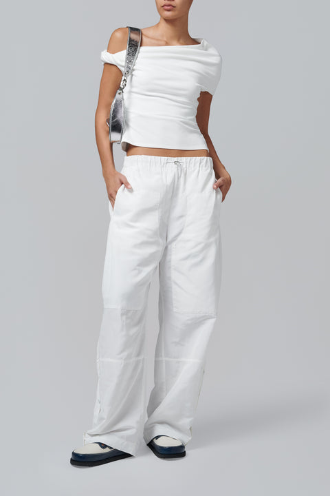 White Elemental Parachute Pant