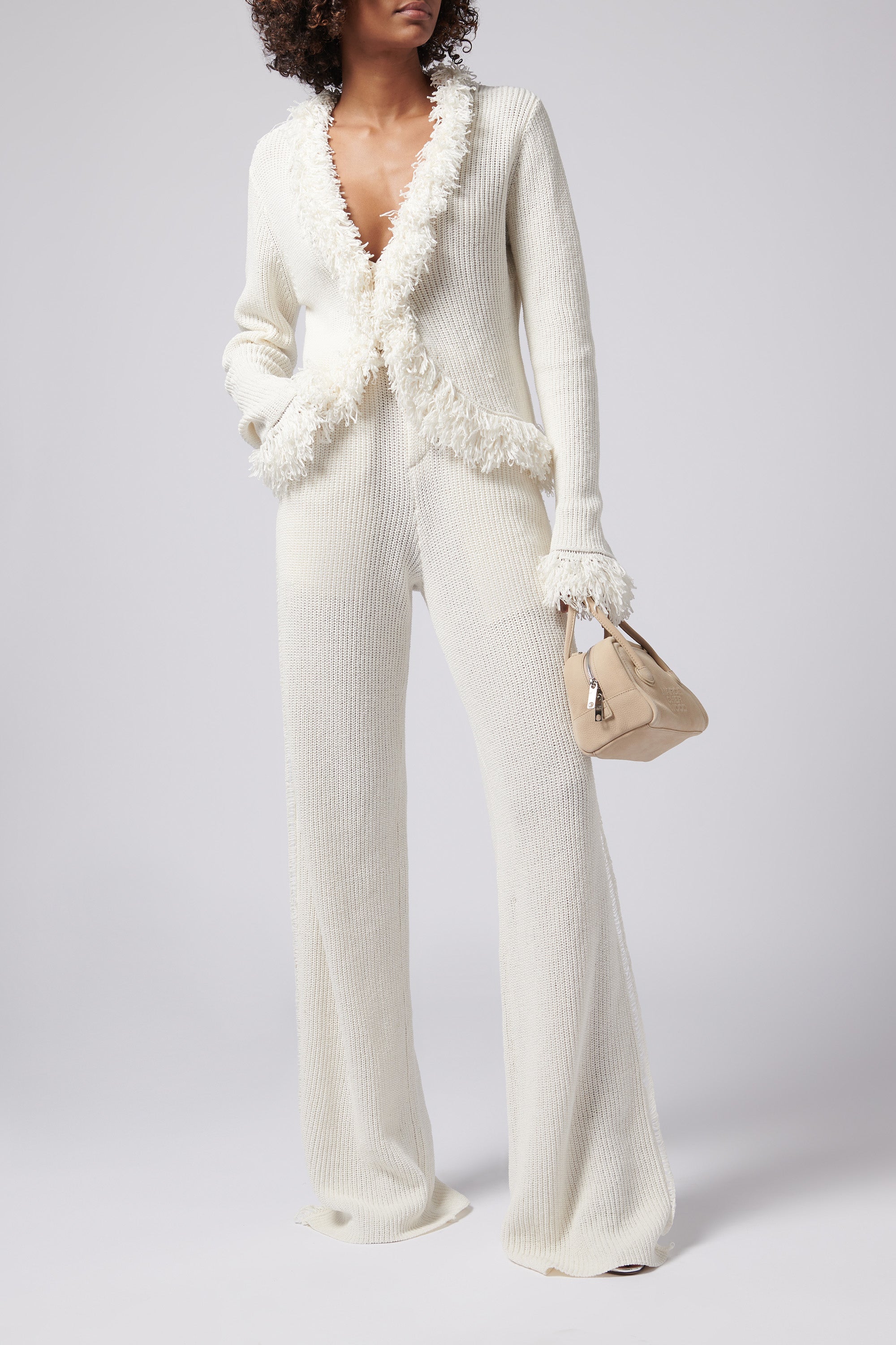 Aya Muse White Mello Knit Pants Aya Muse White Mello Knit Pants