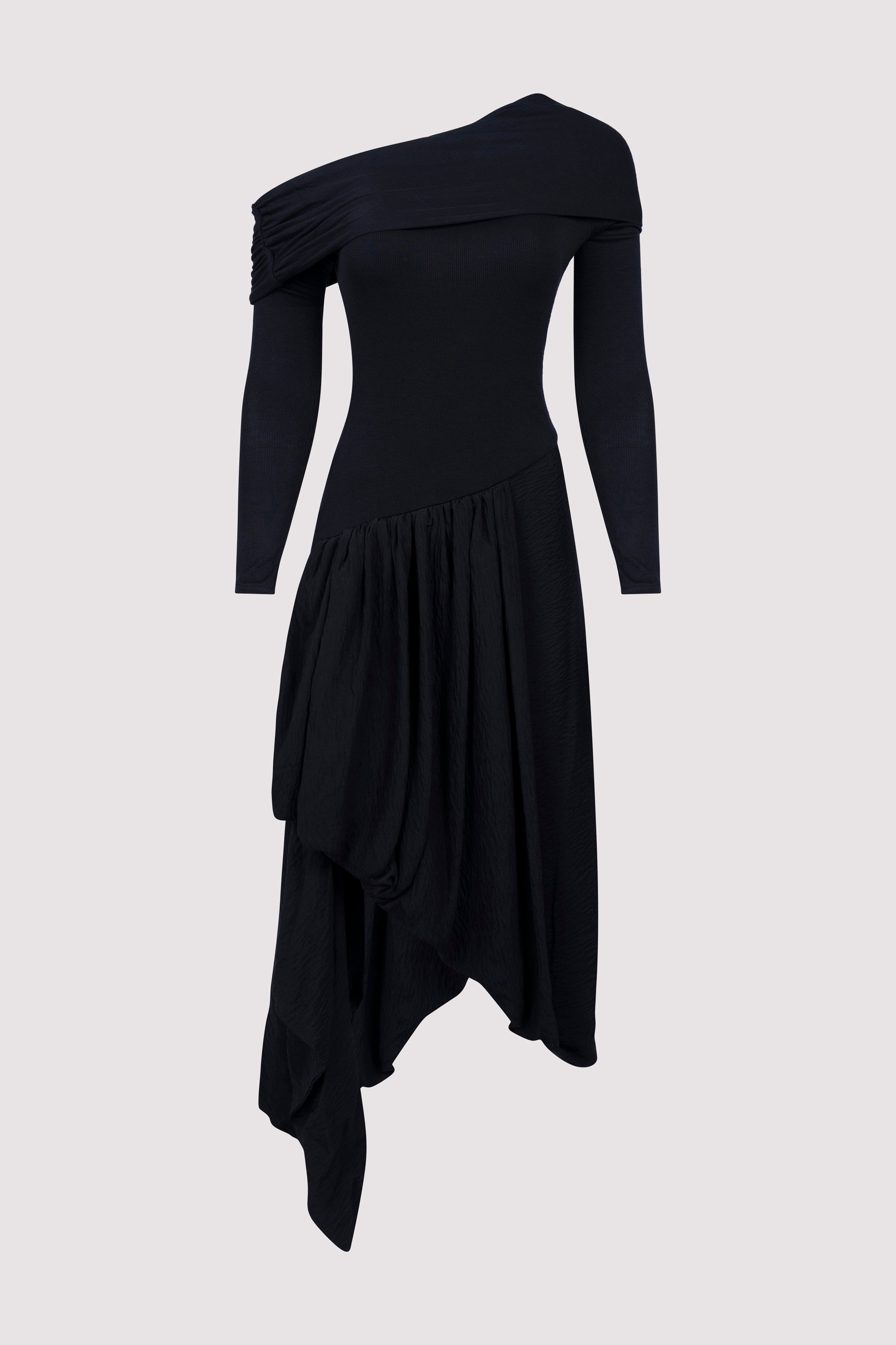 The Line By K Black Vasco Midi Dress