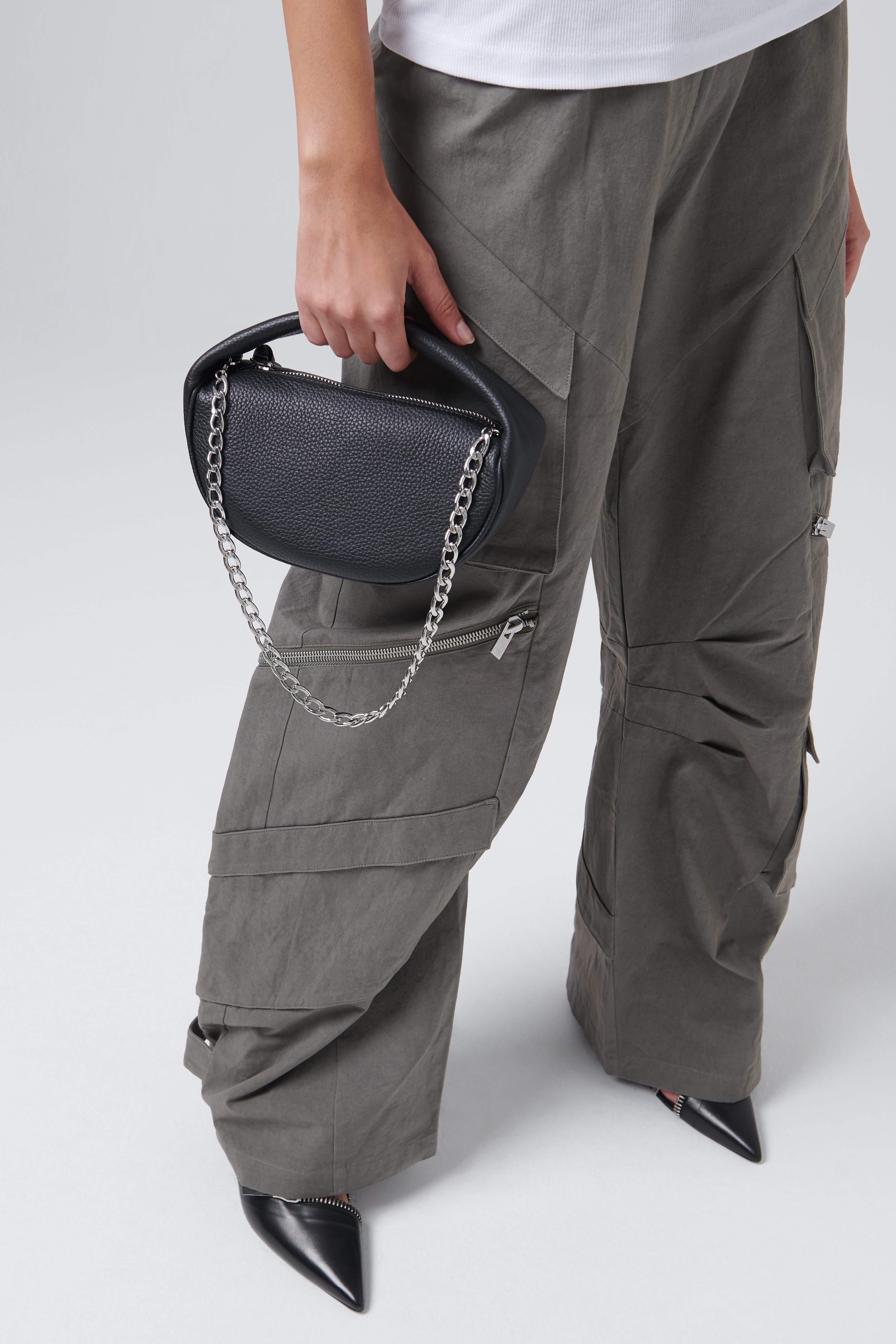 By Far Black Baby Cush Leather Mini Bag - Fabric of Society