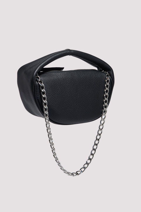Black Baby Cush Leather Mini Bag
