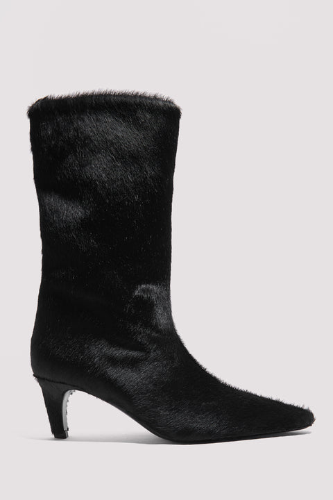Black Cave Mid Calf Boot