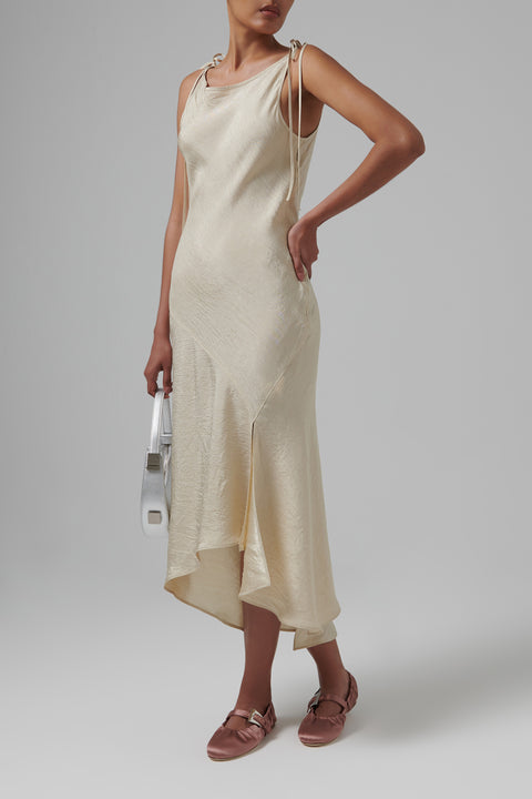 Pink Sveva Plisse Buckle Ballet Flat