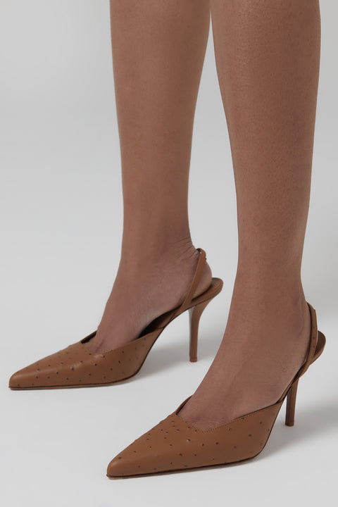 Brown Octavie 85 Heel Pumps