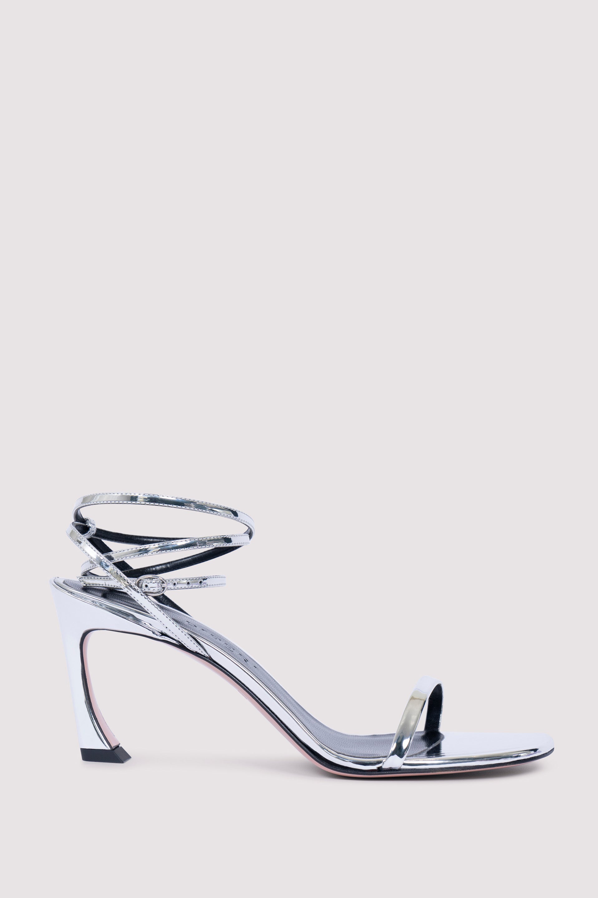 Metallic Silver Fade 70 High-Heel Sandals
