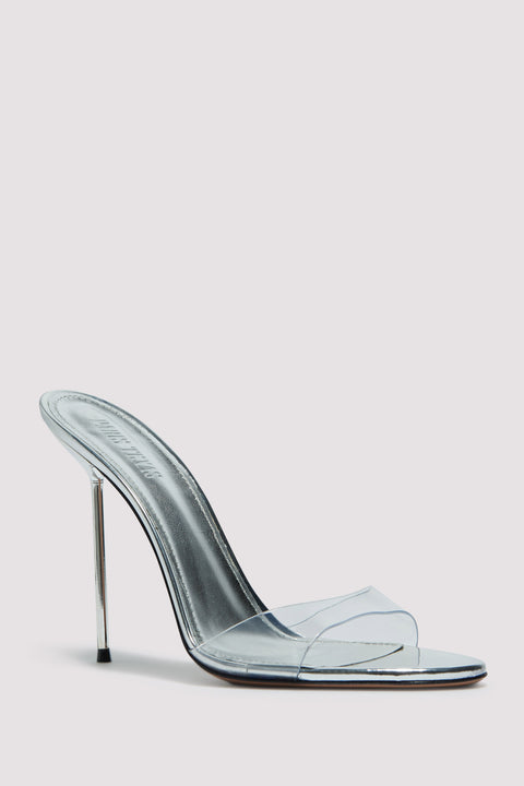 Silver Lidia 105 Stiletto Heel Sandals