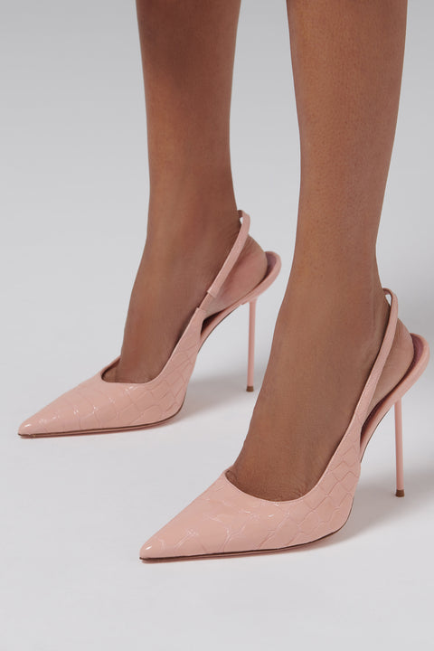 Pink Lidia 105 Sling Back Pumps