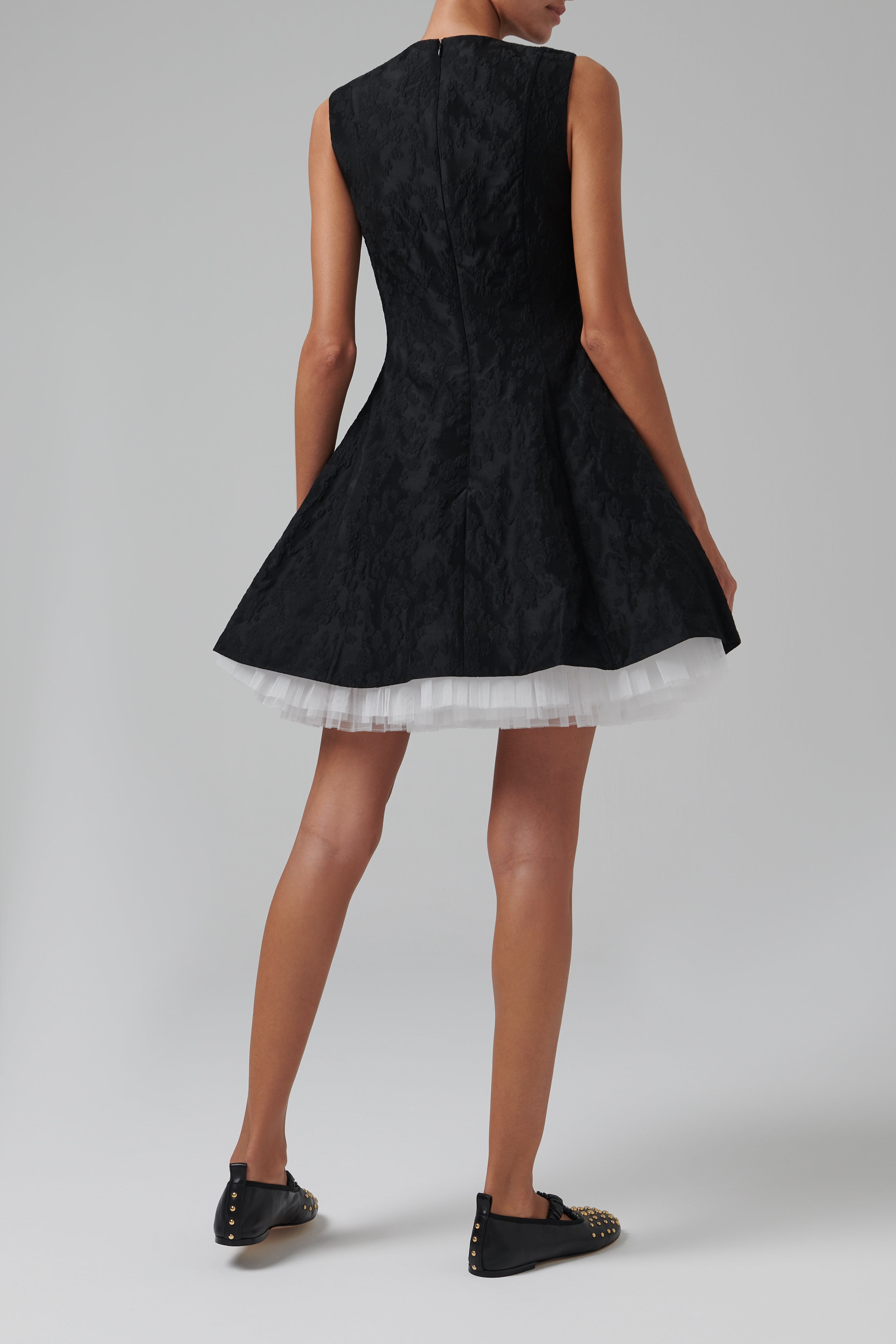 Shushu/Tong Black Puffy Sleeveless Mini Dress Shushu/Tong Black Puffy Sleeveless Mini Dress