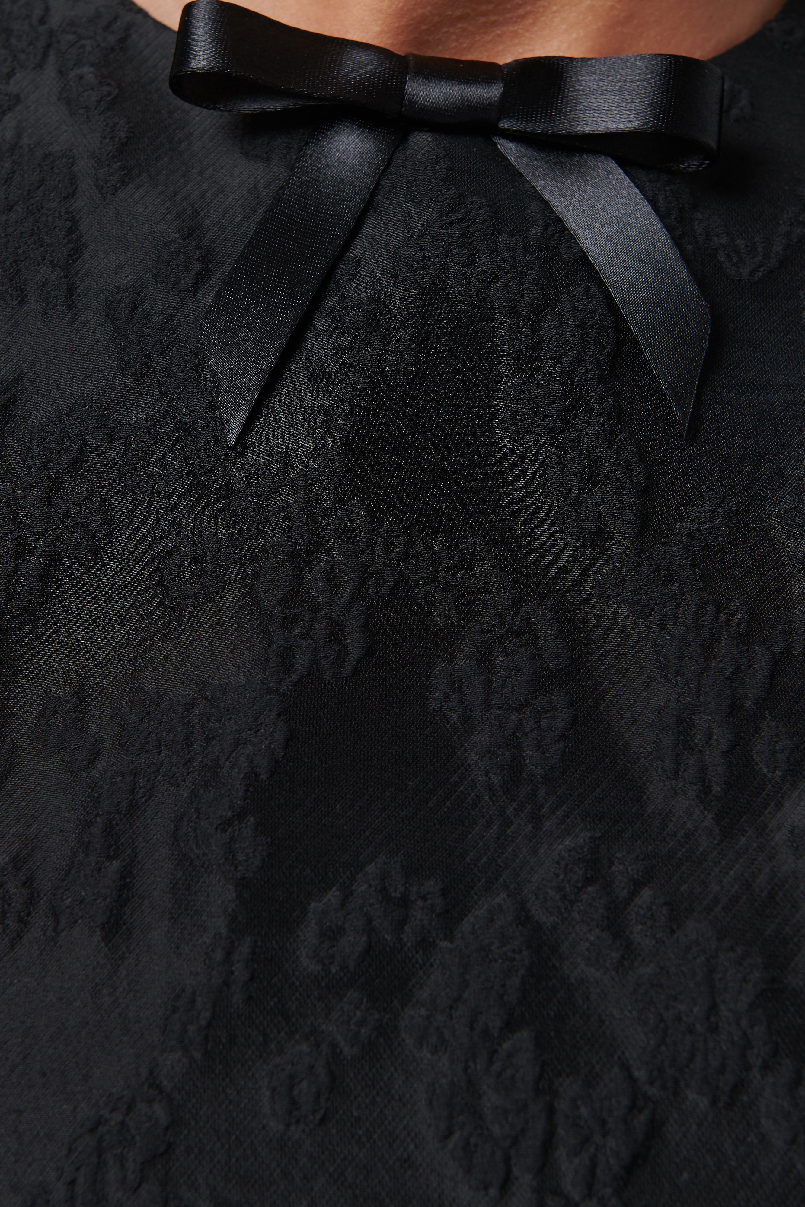 Shushu/Tong Black Puffy Sleeveless Mini Dress - Fabric of