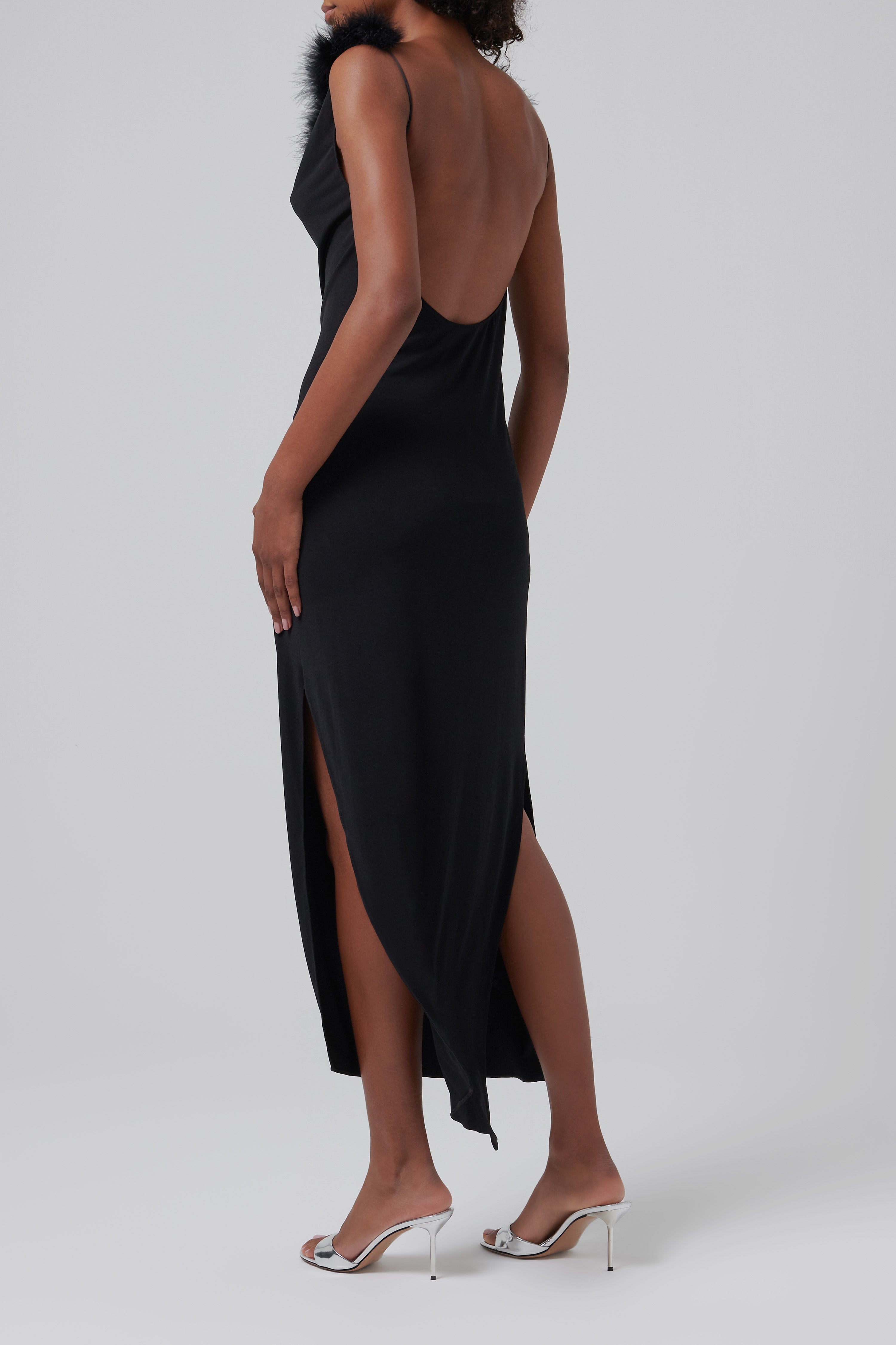 Coperni Boa Jersey Midi Dress
