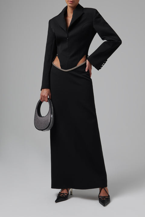 Black Blazer Bodysuit