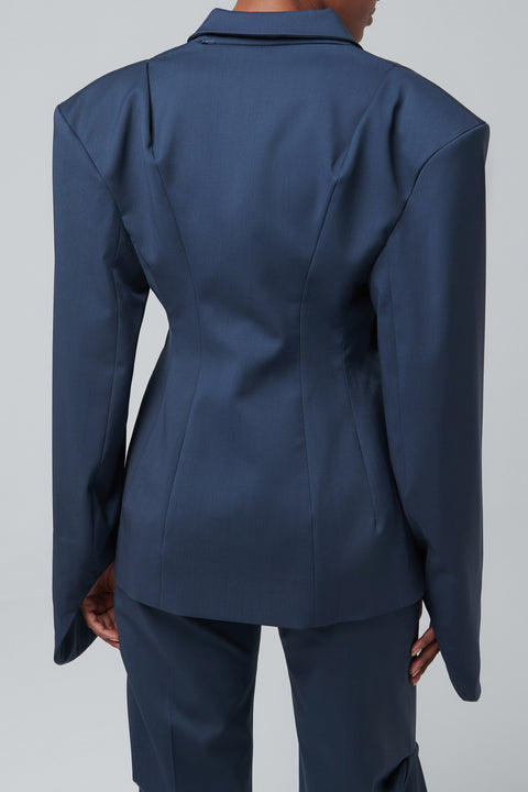 Blue Inverse Tailored Jacket
