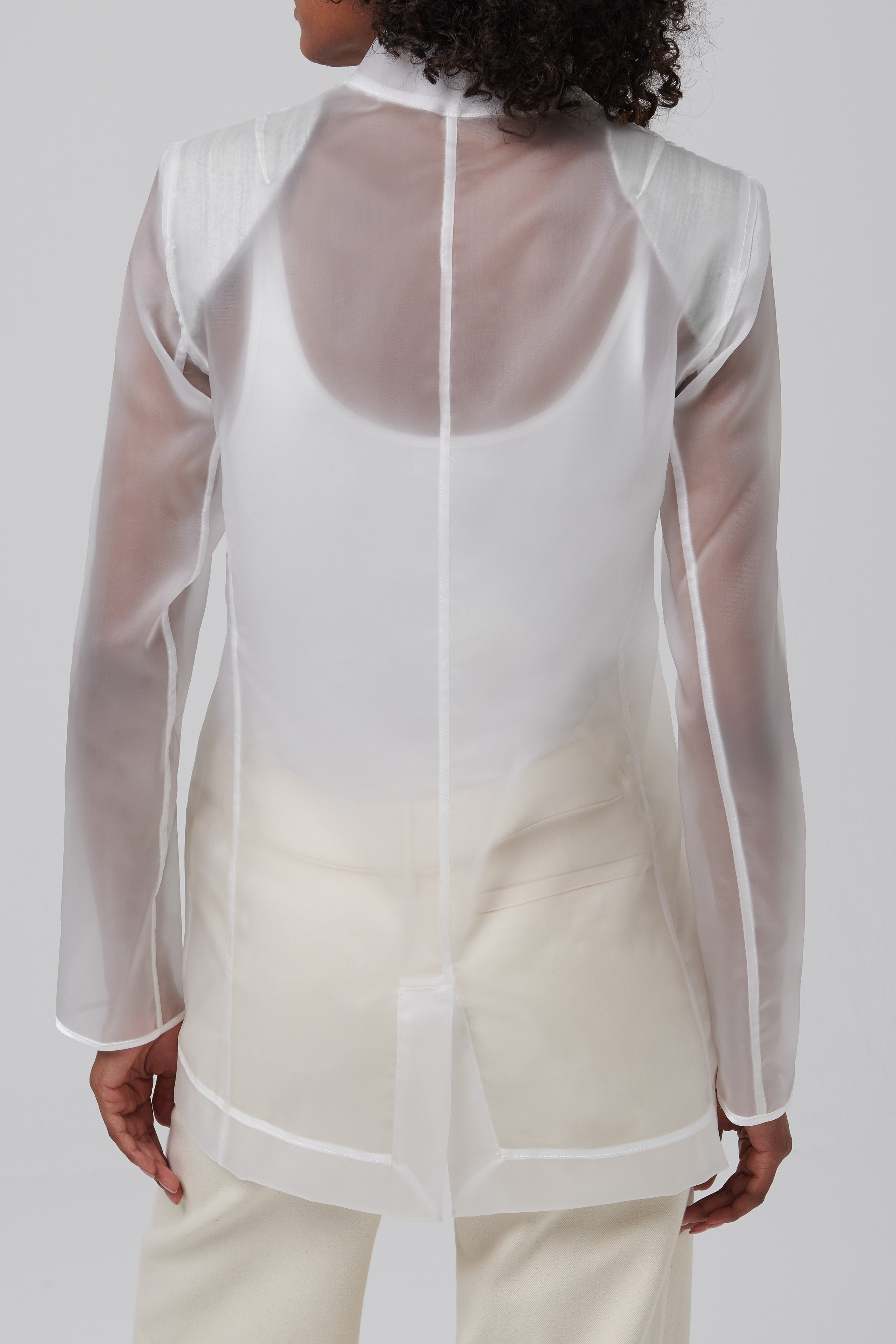white sheer jacket to wear over dress Rhinestone Tulle Jacket Shy vs Bold
