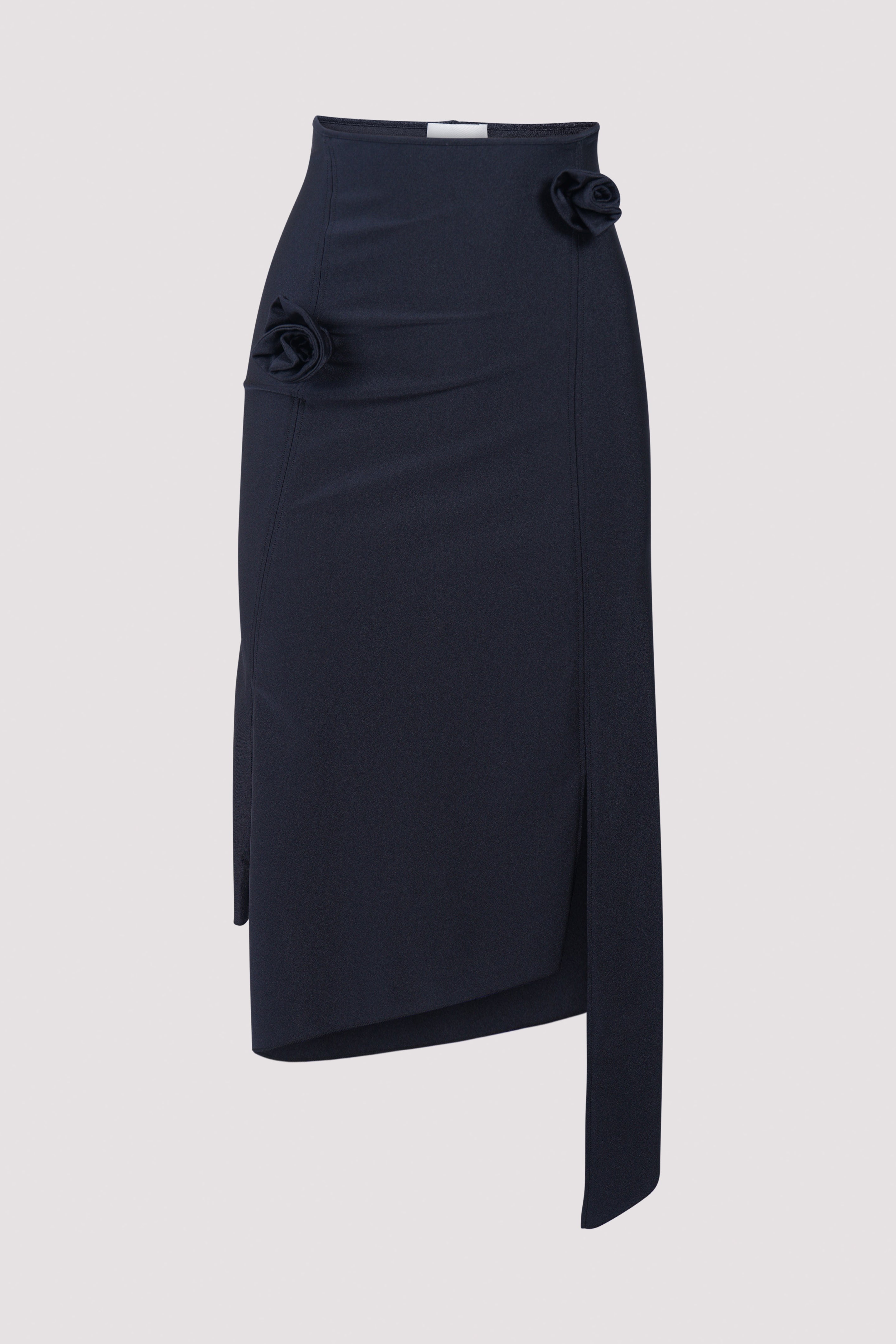 スカート COPERNI Women Mid Skirts COPJ21BIS106C BLACK Black Tailored cargo maxi skirt COPERNI COPJ21BIS106C BLACK - Ancote