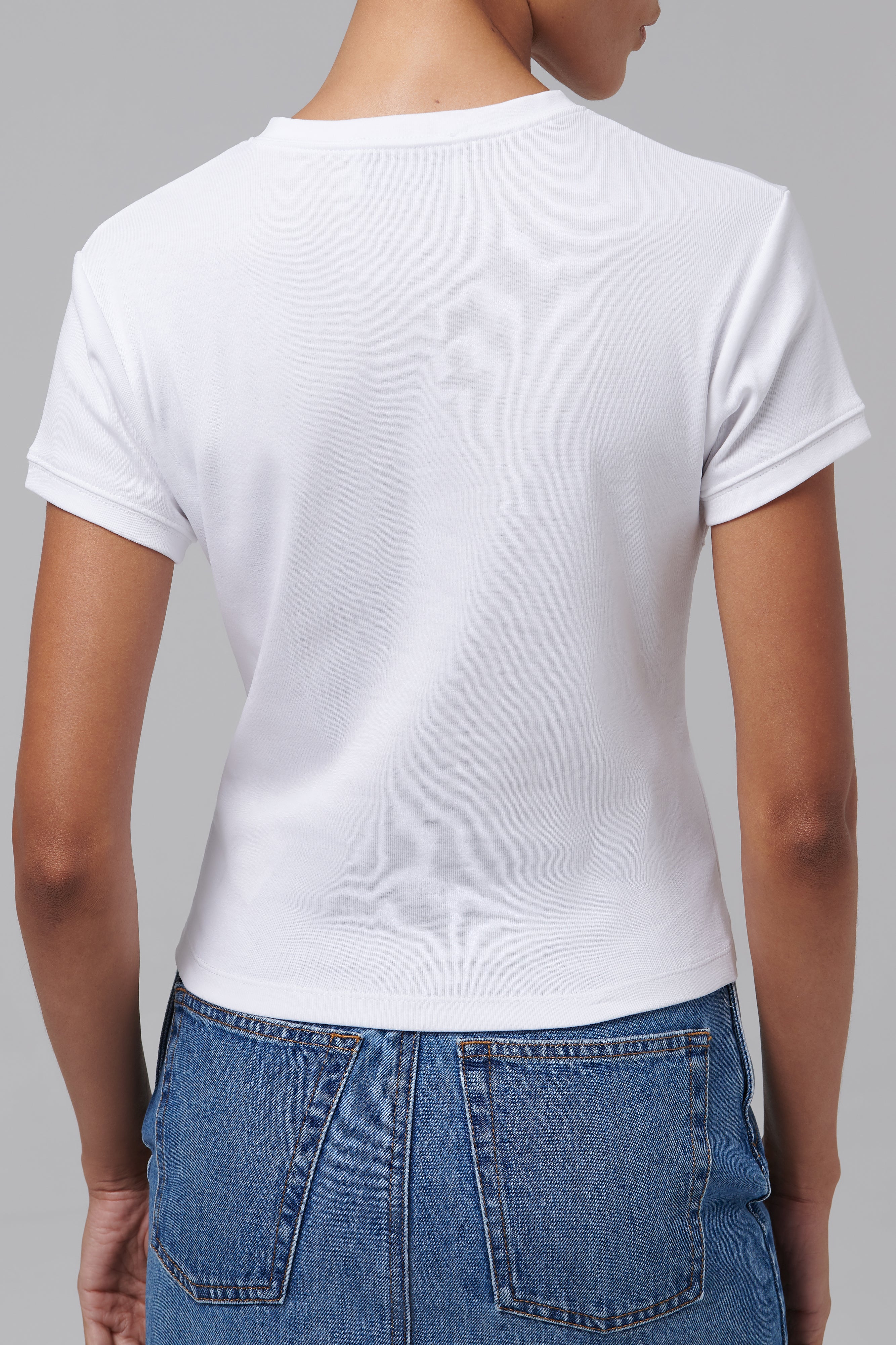 Tシャツ・カットソー COPERNI Women Tops COPJS07CRF5017 WHT WHITE White Coperni Women's Slim Fit T-Shirt
