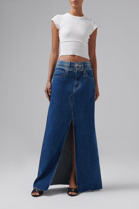 White Fitted Cotton T-Shirt