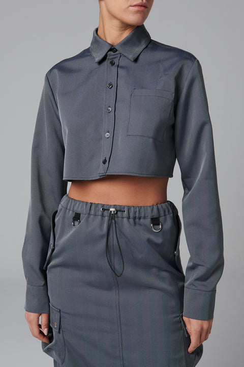 Long Sleeve Cropped Shirt