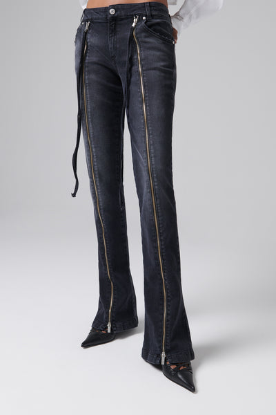 Blumarine Front Slit Skinny Jeans Blumarine Front Slit Skinny Jeans