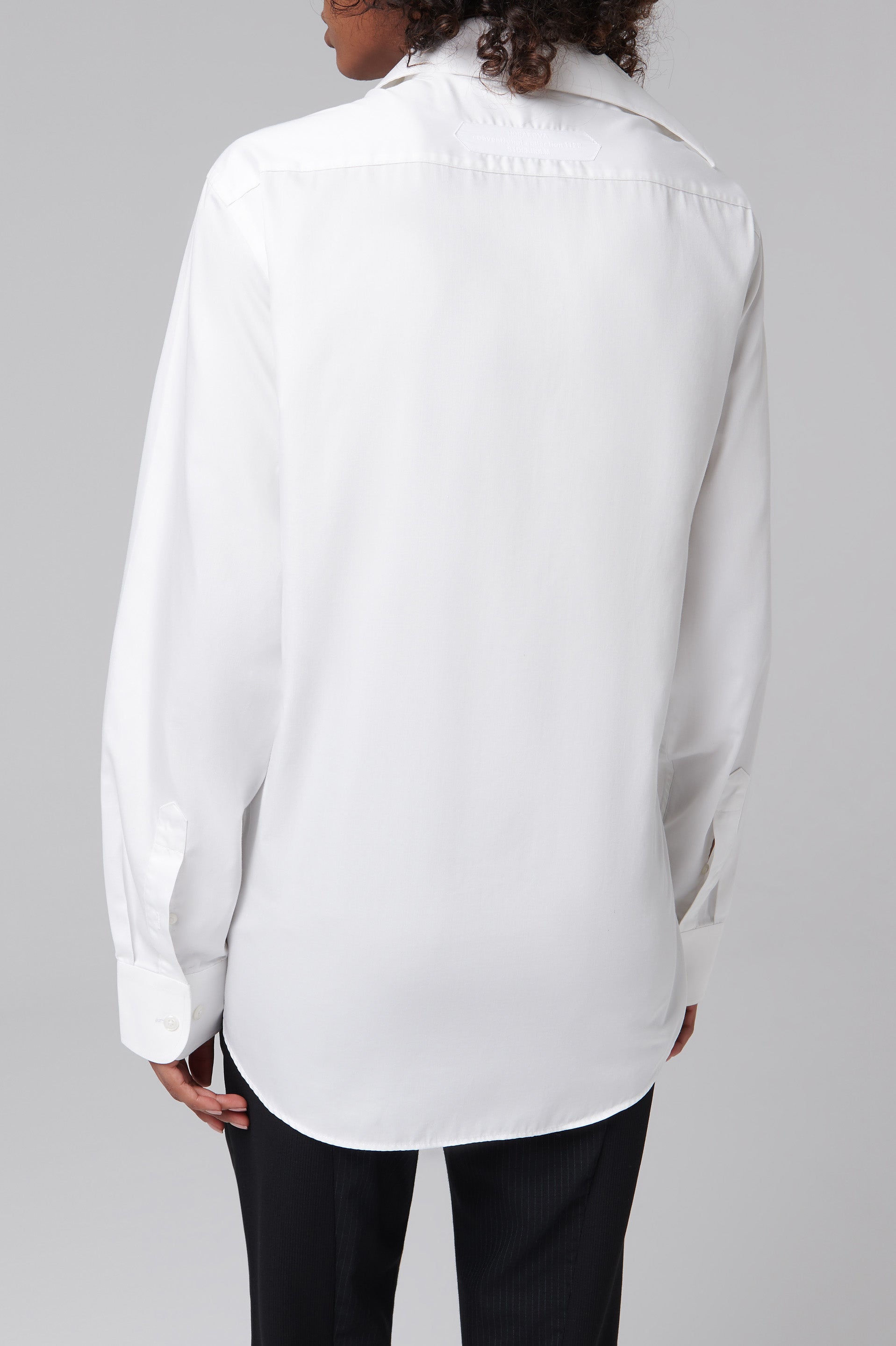 HODAKOVA Asymmetric Long Sleeve Cotton Shirt