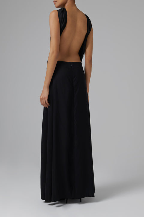 Black Two In One Maxi Dress