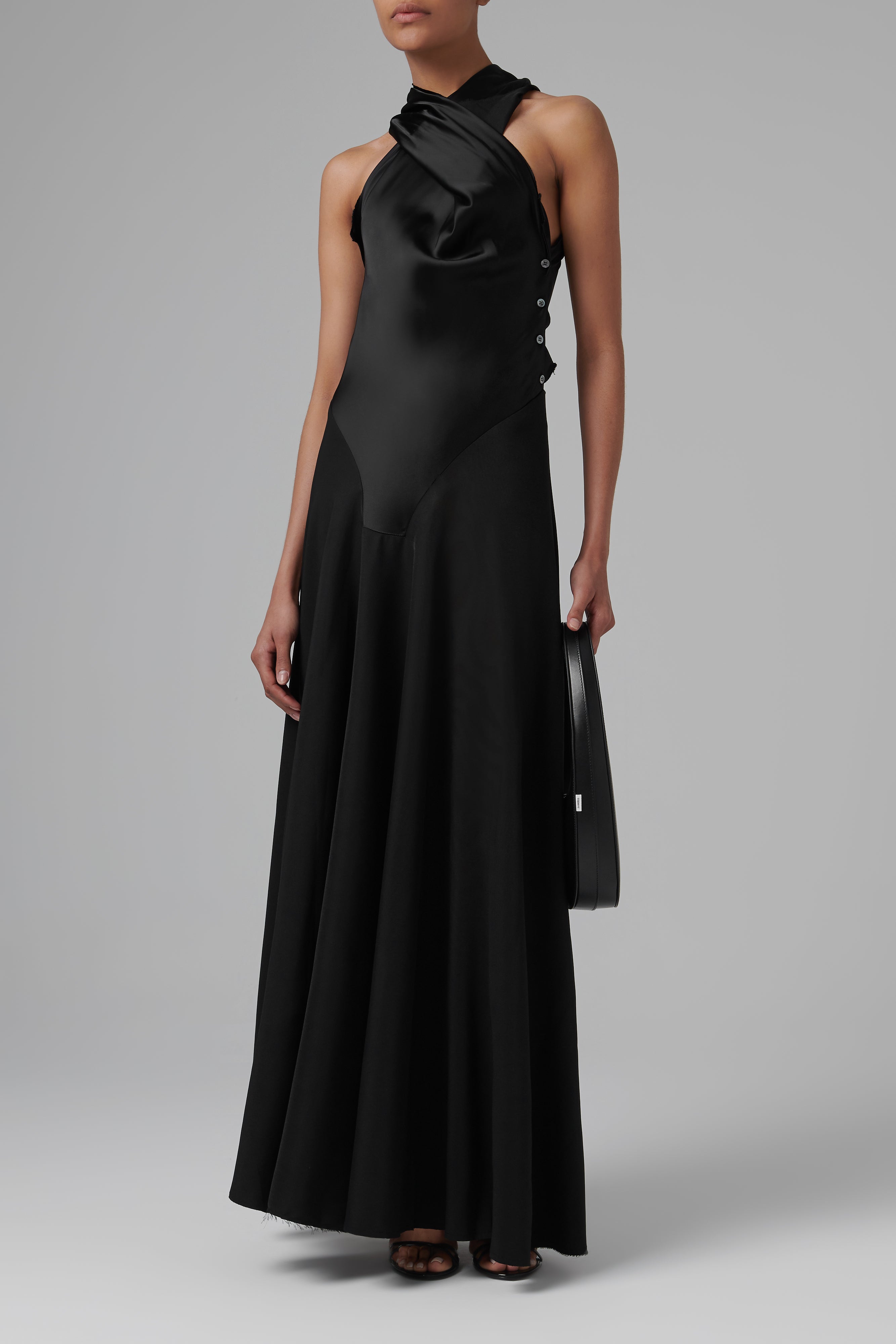 Botter Black Two In One Maxi Dress Black / (FR)36