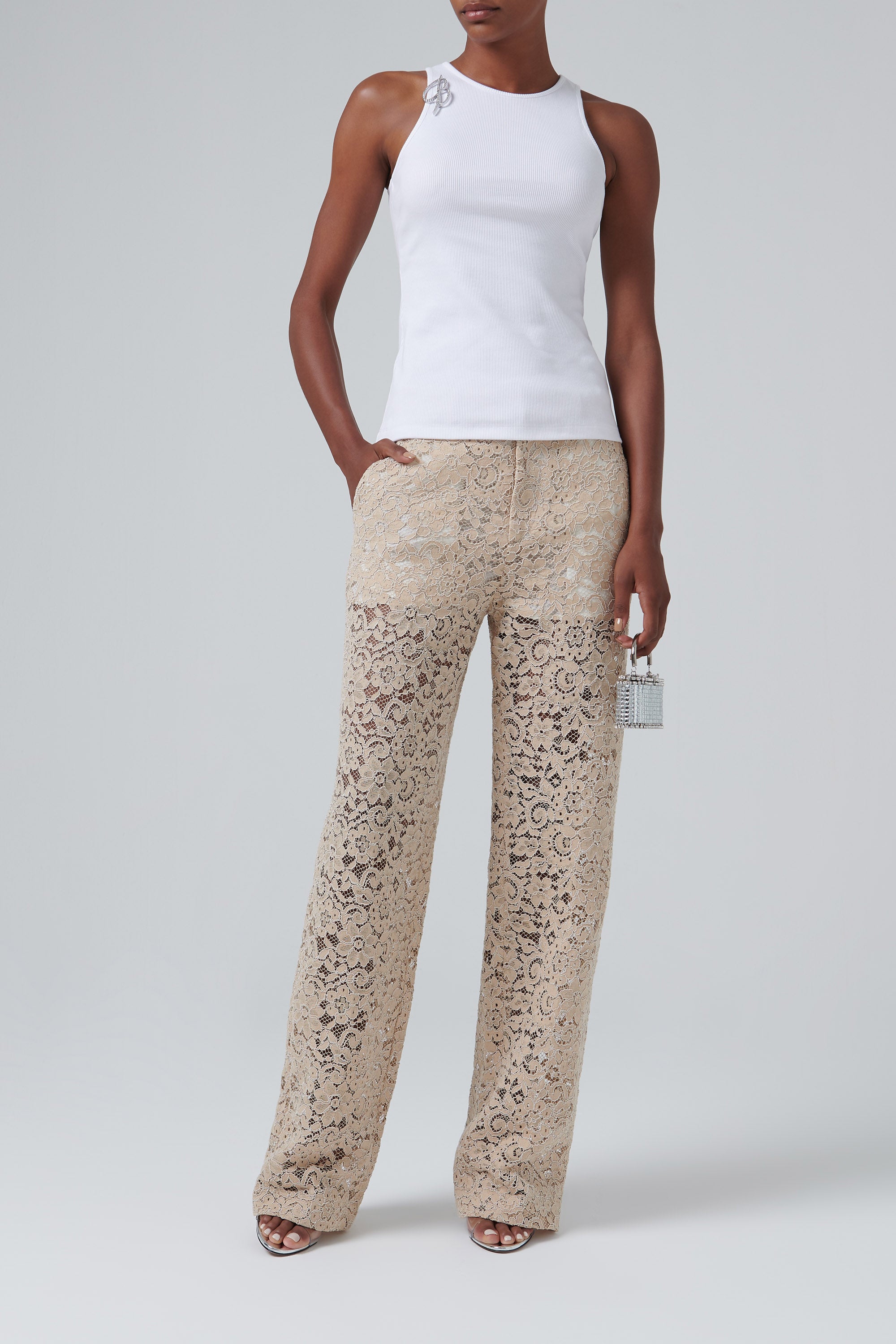 パンツ BLUMARINE Woman Pants Beige 2J177A N0820 Beige Blumarine Pants | eBay