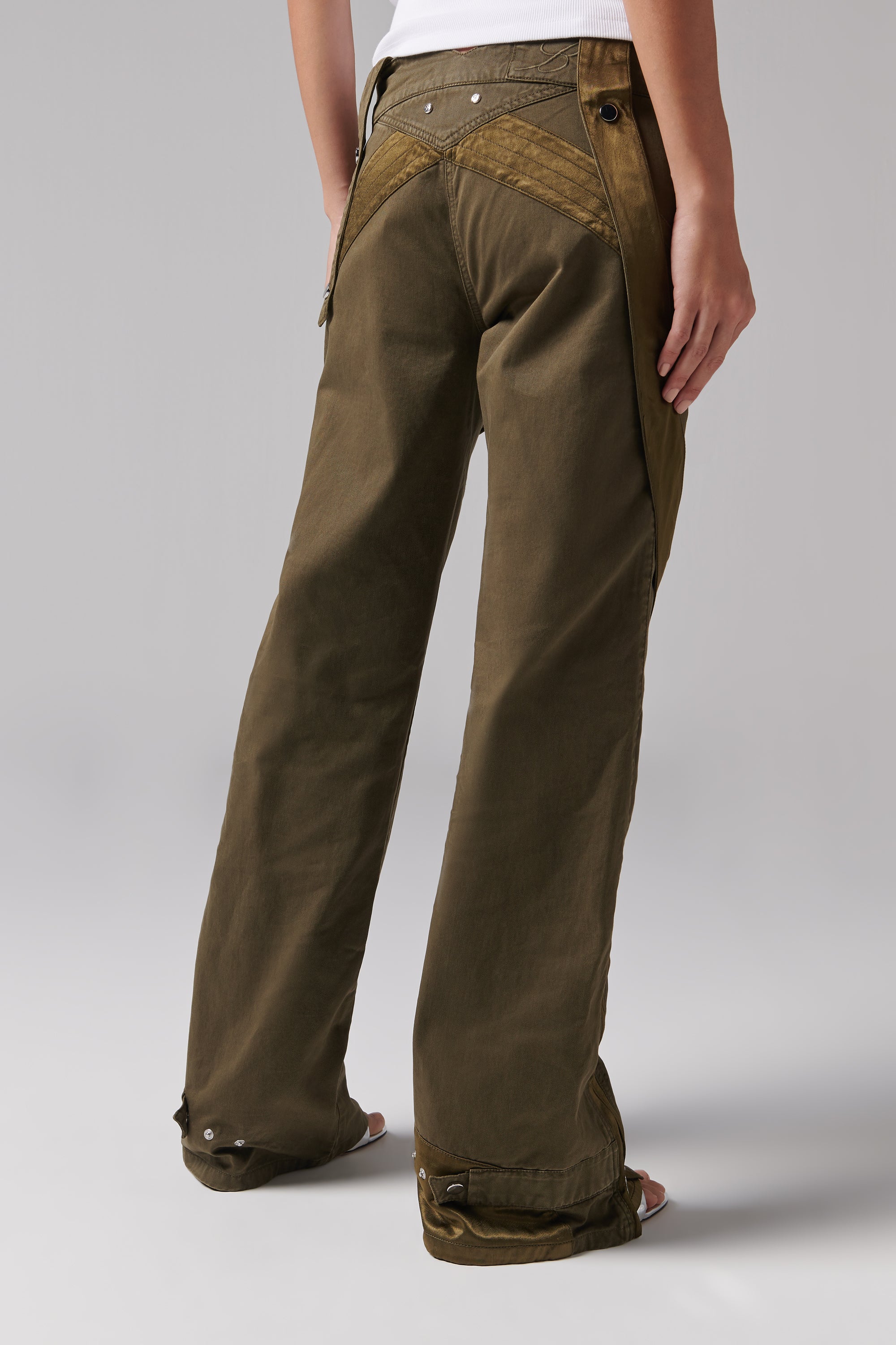 パンツ Blumarine PANTS (4P080A N0958) See-through Georgette Pants | Blumarine
