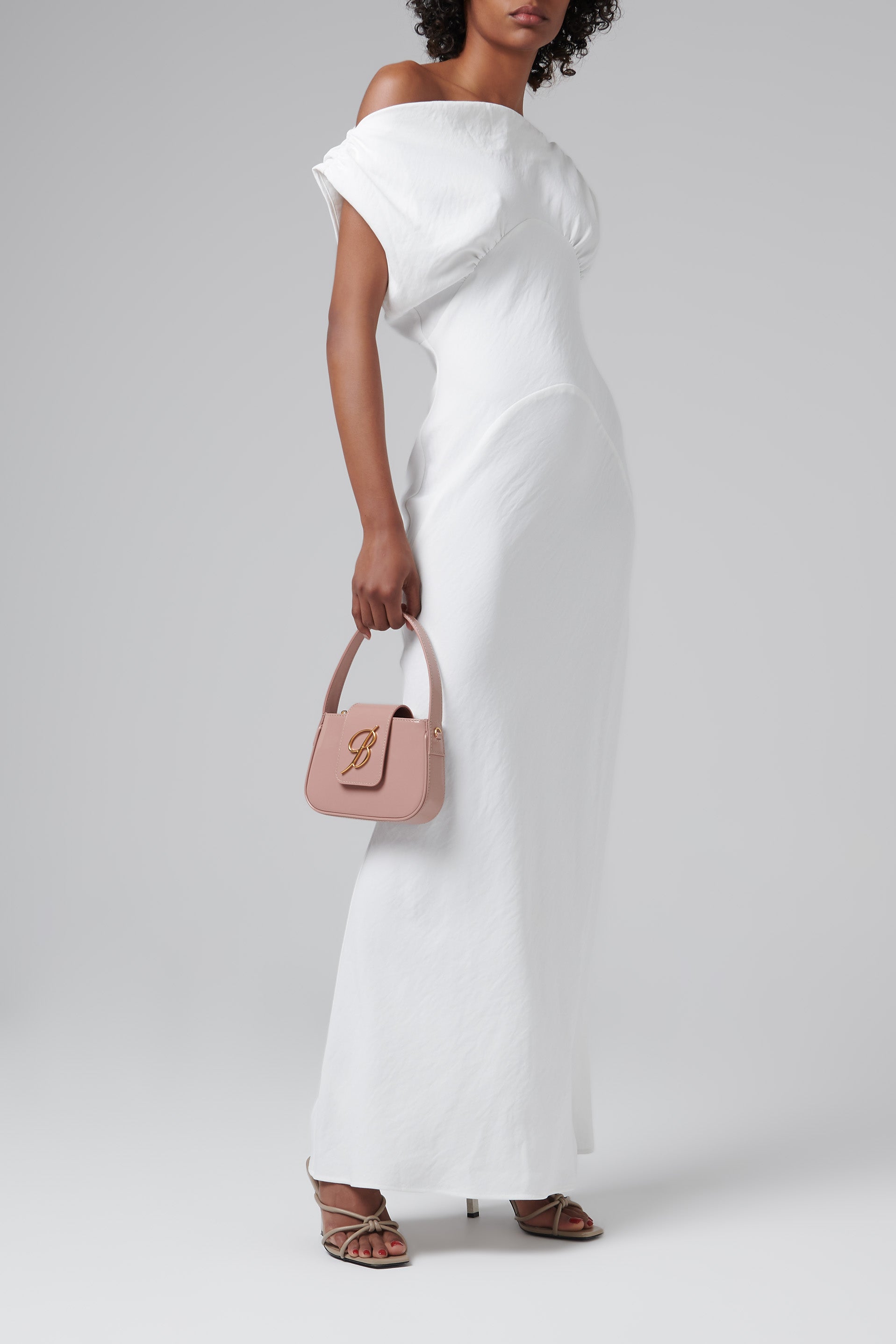 Y2Kテイスト【Blumarine】ブルマリン レザー ミニトートバッグ Blumarine Pink Leather Mini Bag