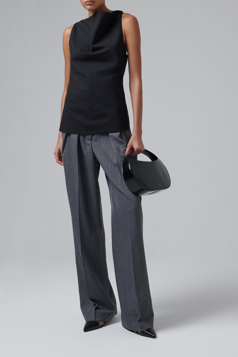 Black Sound Leather Swipe Bag