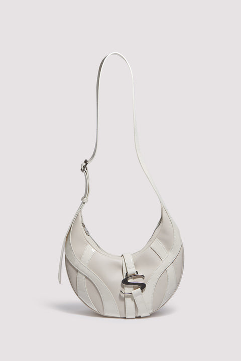 White Cable Cross Body Bag