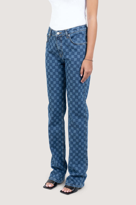 Monogram High Waisted Jeans