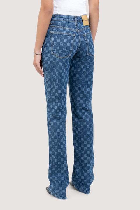 Monogram High Waisted Jeans