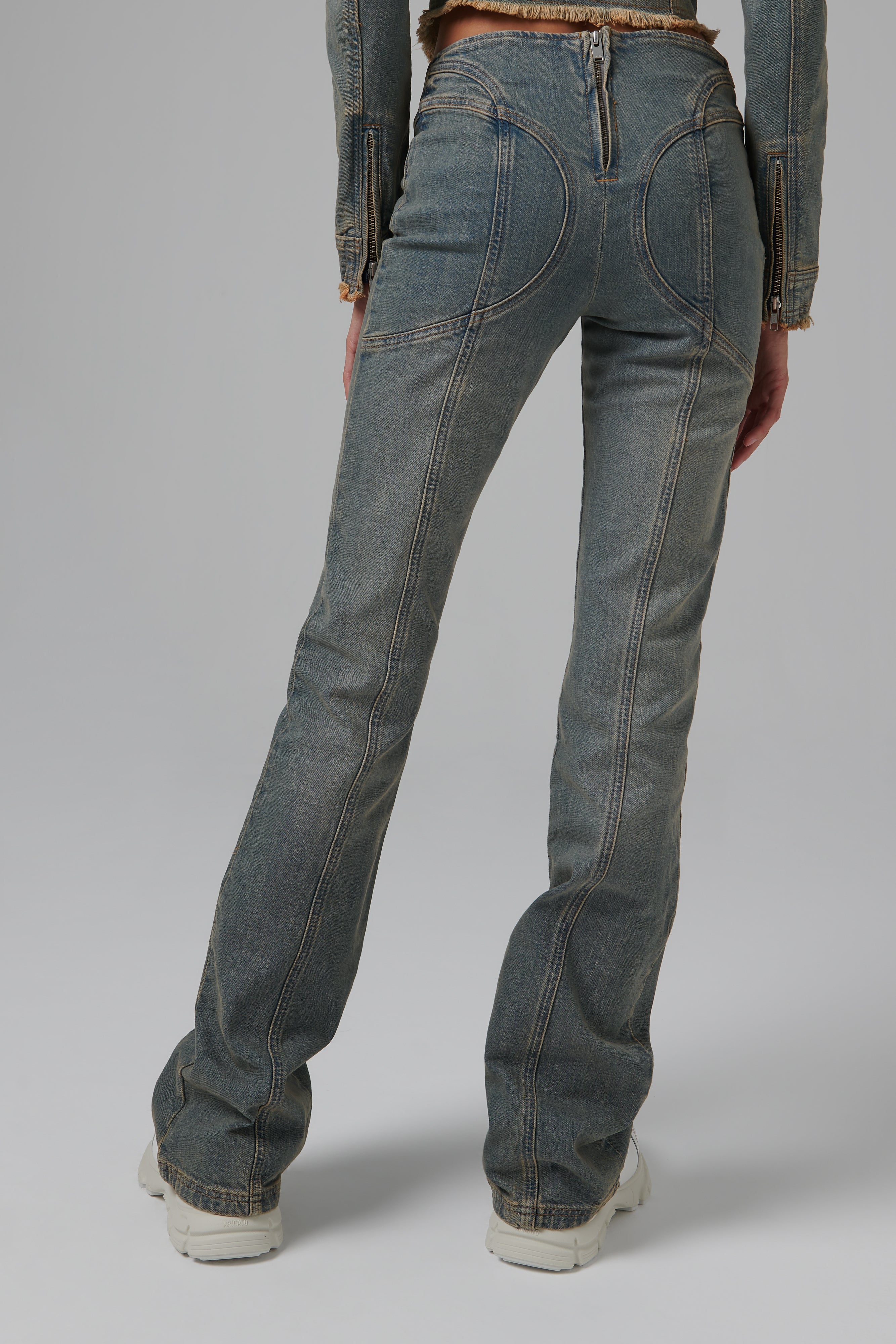 デニム・ジーパン MISBHV FW24 LARA LACED JEANS (241W305 MALIBU BLU) MISBHV Blue Lara Laced Jeans - Fabric of Society