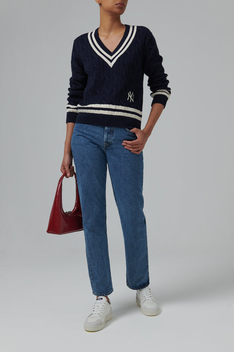 Blue Vintage Fit Denim Jeans